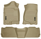 Husky Weatherbeater Front & 2nd Seat Floor Liners 98263 Husky Liners Floor Liner  AXOPROS