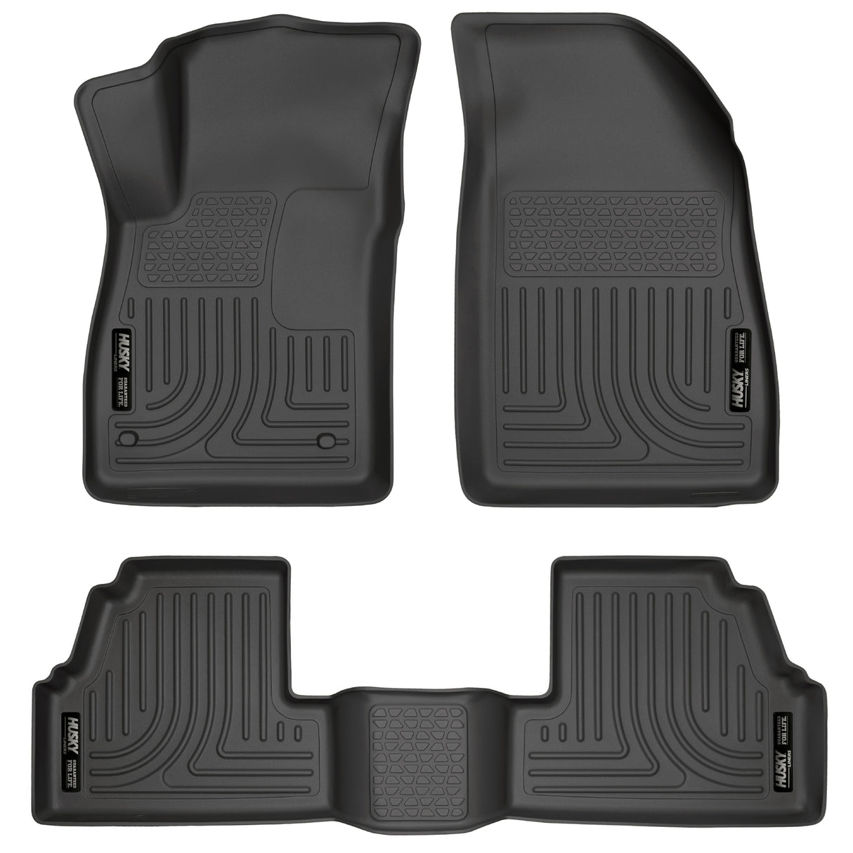 Husky Weatherbeater Front & 2nd Seat Floor Liners 98271 Husky Liners Floor Liner  AXOPROS