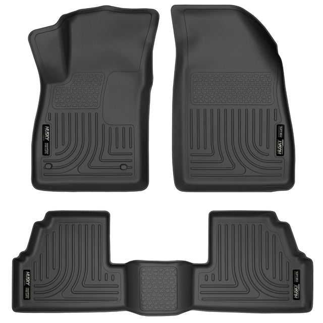 Husky Weatherbeater Front & 2nd Seat Floor Liners 98271 Husky Liners Floor Liner  AXOPROS