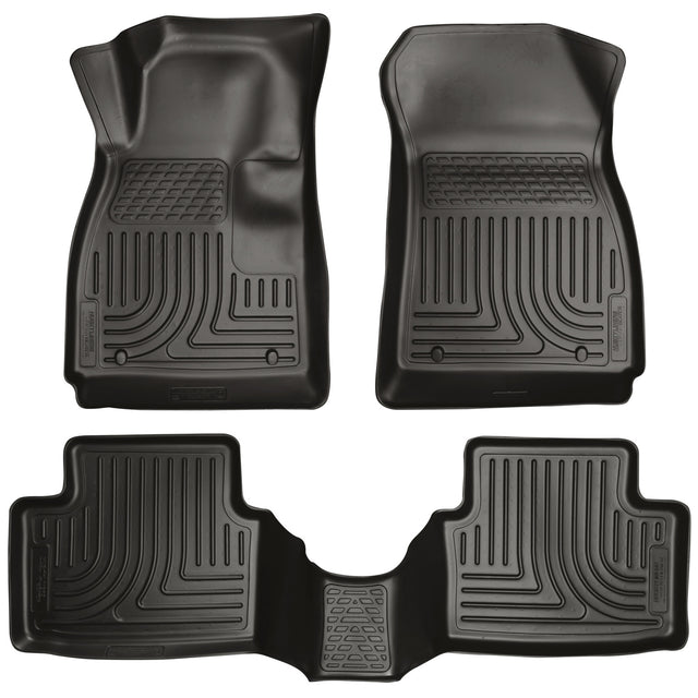 Husky Weatherbeater Front & 2nd Seat Floor Liners 98291 Husky Liners Floor Liner  AXOPROS