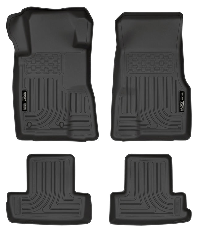 Husky Weatherbeater Front & 2nd Seat Floor Liners 98371 Husky Liners Floor Liner  AXOPROS
