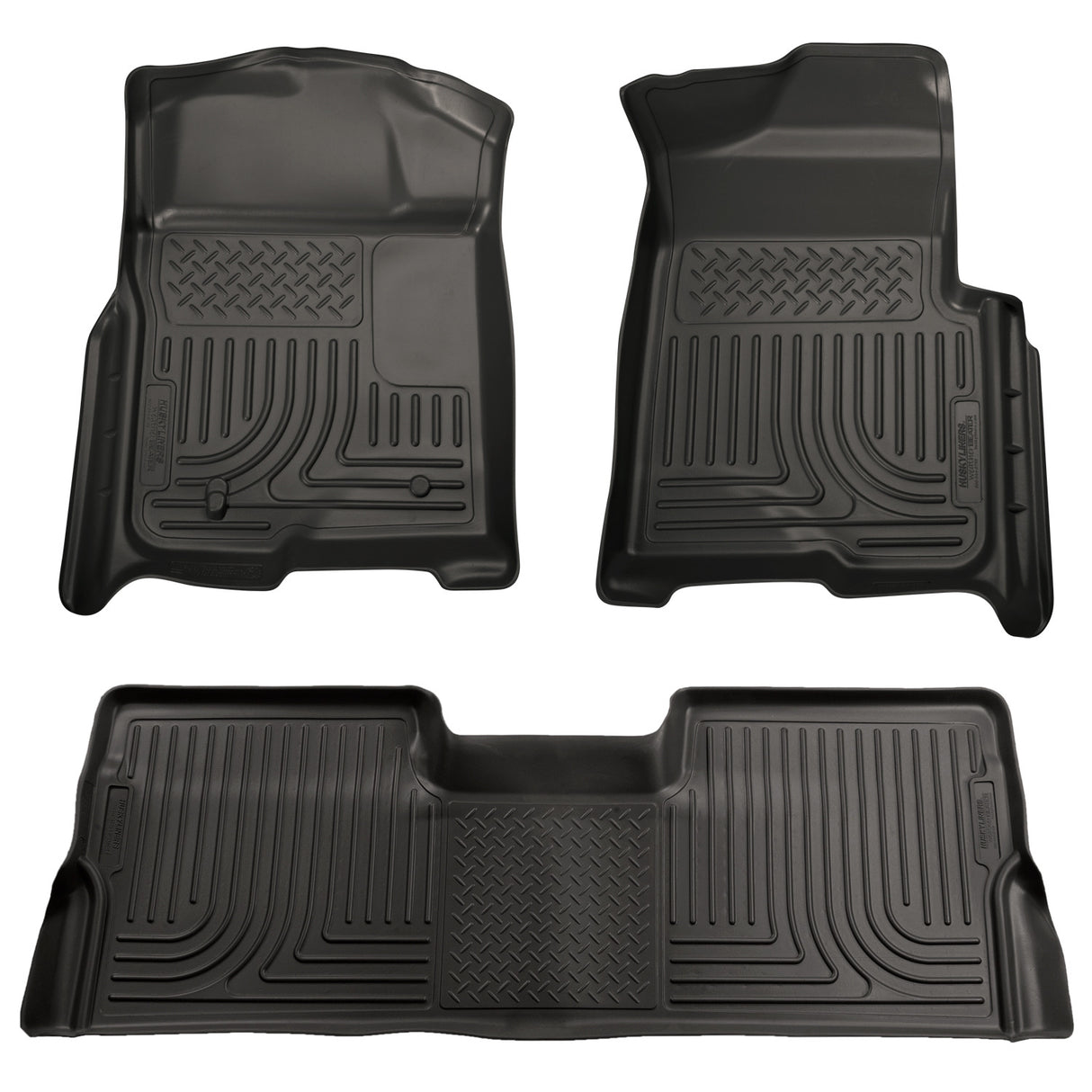 Husky Weatherbeater Front & 2nd Seat Floor Liners (Footwell Coverage) 98391 Husky Liners Floor Liner  AXOPROS