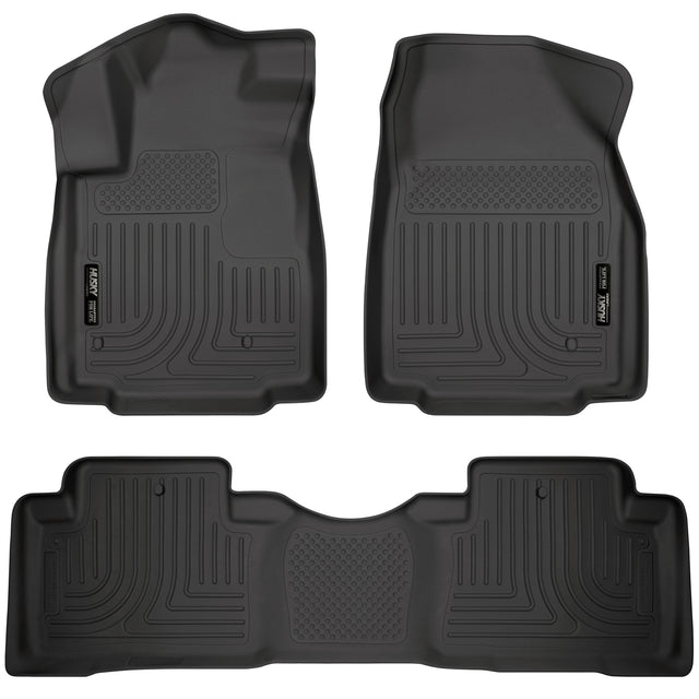 Husky Weatherbeater Front & 2nd Seat Floor Liners 98421 Husky Liners Floor Liner  AXOPROS