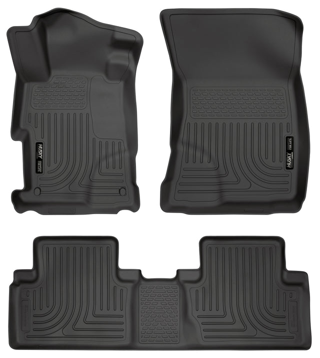 Husky Weatherbeater Front & 2nd Seat Floor Liners 98441 Husky Liners Floor Liner  AXOPROS