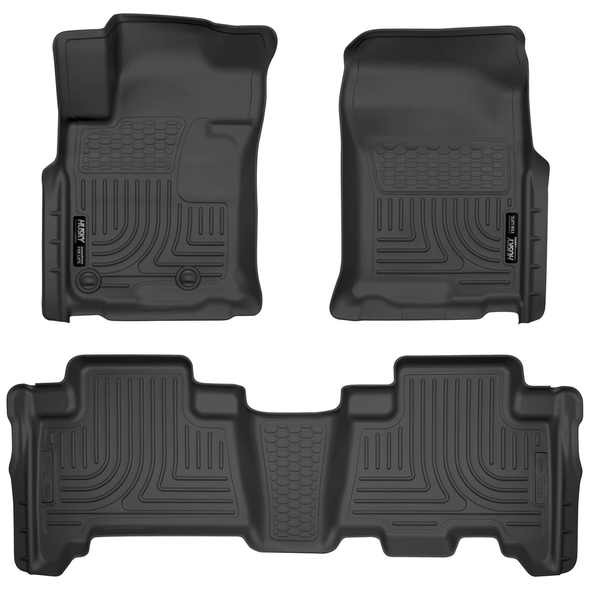 Husky Weatherbeater Front & 2nd Seat Floor Liners 98571 Husky Liners Floor Liner  AXOPROS