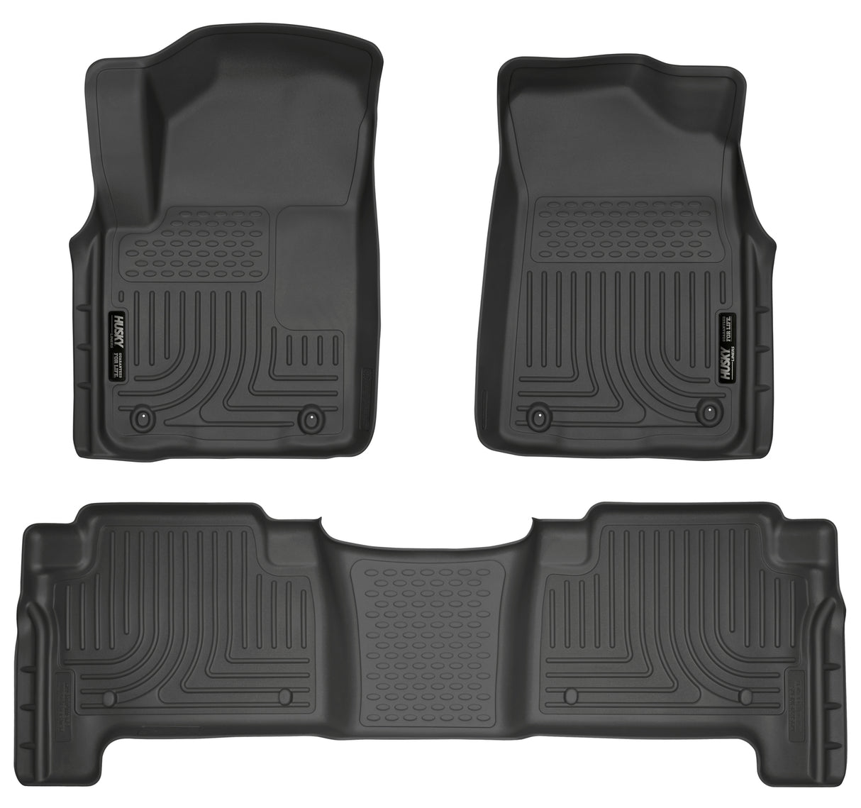 Husky Weatherbeater Front & 2nd Seat Floor Liners 98611 Husky Liners Floor Liner  AXOPROS