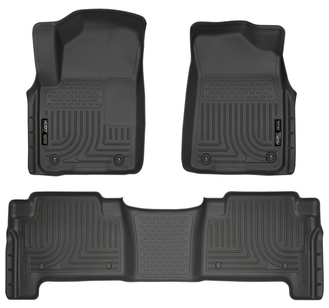 Husky Weatherbeater Front & 2nd Seat Floor Liners 98611 Husky Liners Floor Liner  AXOPROS