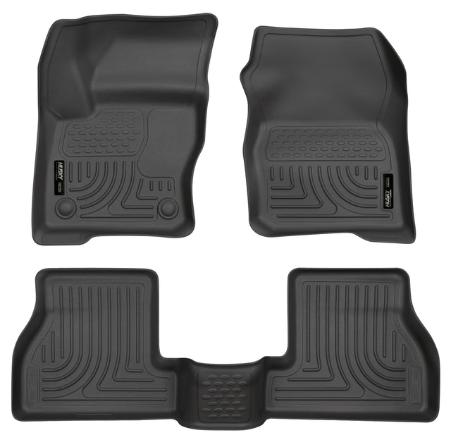 Husky Weatherbeater Front & 2nd Seat Floor Liners 98771 Husky Liners Floor Liner  AXOPROS