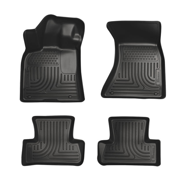 Husky Weatherbeater Front & 2nd Seat Floor Liners 98821 Husky Liners Floor Liner  AXOPROS