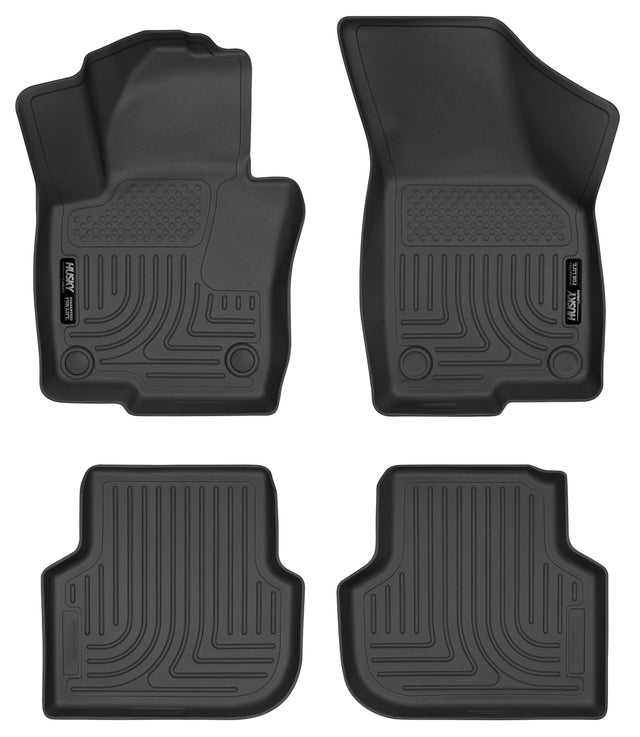 Husky Weatherbeater Front & 2nd Seat Floor Liners 98831 Husky Liners Floor Liner  AXOPROS