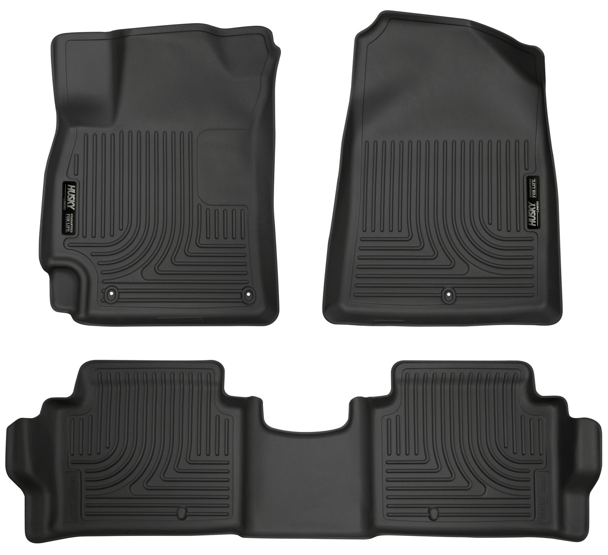 Husky Weatherbeater Front & 2nd Seat Floor Liners 98871 Husky Liners Floor Liner  AXOPROS