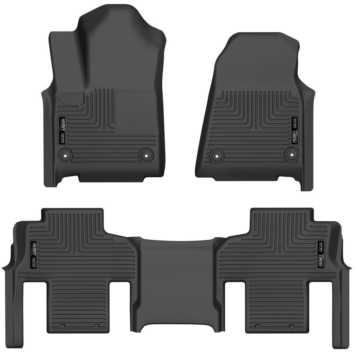 Husky Weatherbeater Front & 2nd Seat Floor Liners (Footwell Coverage) 99111 Husky Liners Floor Liner  AXOPROS