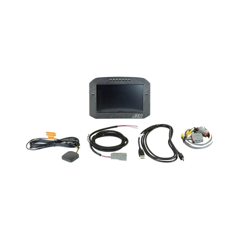 AEM AEM CD-7G Carbon Flush Digital Dash Display w/ Internal 20Hz GPS & Antenna Gauges aftermarket performance part