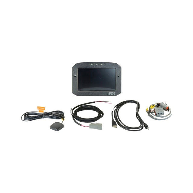 AEM AEM CD-7G Carbon Flush Digital Dash Display w/ Internal 20Hz GPS & Antenna Gauges aftermarket performance part