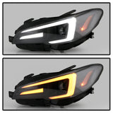 Spyder Subaru Impreza WRX 15-20 Halogen Model Projector Headlights - Black PRO-YD-SWRX15SI-SBSEQ-BK SPYDER Headlights  AXOPROS