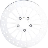 Bikers Choice Low and Slow 11.8 Inch Rear Brake Rotor Polished Bikers Choice Brake Rotors - Drilled  AXOPROS