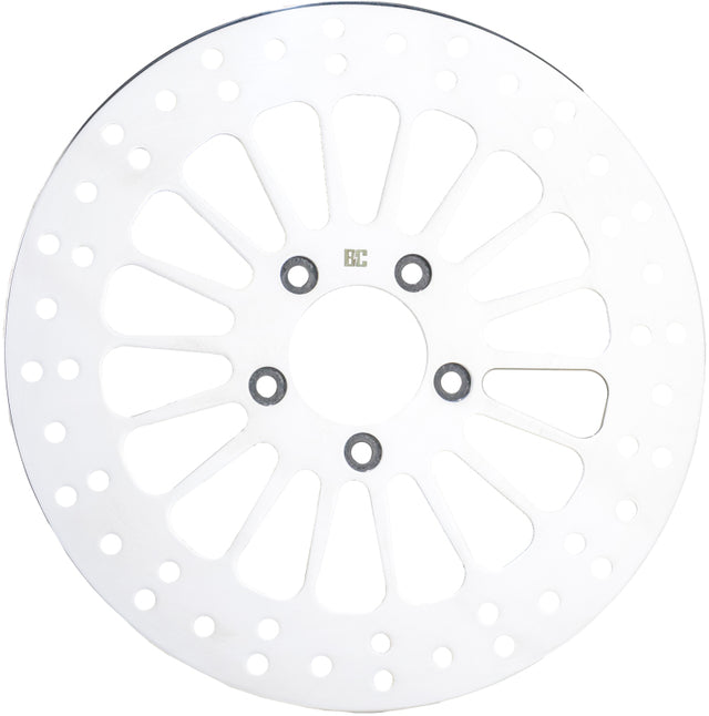 Bikers Choice Low and Slow 11.8 Inch Rear Brake Rotor Polished Bikers Choice Brake Rotors - Drilled  AXOPROS