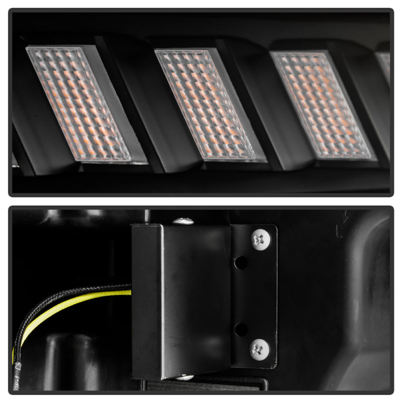 Spyder 19-22 Dodge Ram 2500/3500 (Halogen Model Only) Proj. Headlights (PRO-YD-DR19HDHALAP-SEQ-BK) SPYDER Headlights  AXOPROS