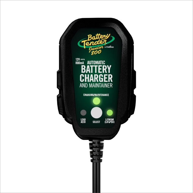 battery Tender 12V, 800mA Selectable Lead Acid/Lithium Battery Charger Battery Tender Battery Chargers  AXOPROS