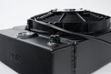 CSF Universal Drag Race / Tuck Radiator w/9in Spal Fan - 10.5in H x 10in L x 3.6in W - Black CSF Radiators  AXOPROS