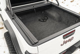 Rugged Ridge 20-22 Jeep Gladiator w/o Trail Rail Sys Armis Tonneau Cover w/Max Track - Tex. Blk Rugged Ridge Tonneau Covers - Hard Fold  AXOPROS