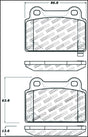 StopTech Performance 08+ Mitsubishi Evolution X Rear Brake Pads Stoptech Brake Pads - Performance  AXOPROS