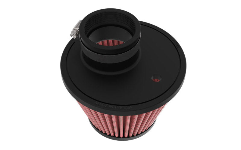 K&N Universal Clamp-on Air Filter 2in Flange ID 5-3/16in Base 3-1/2in Top 3-11/16in Height w/ Vent K&N Engineering Air Filters - Universal Fit  AXOPROS