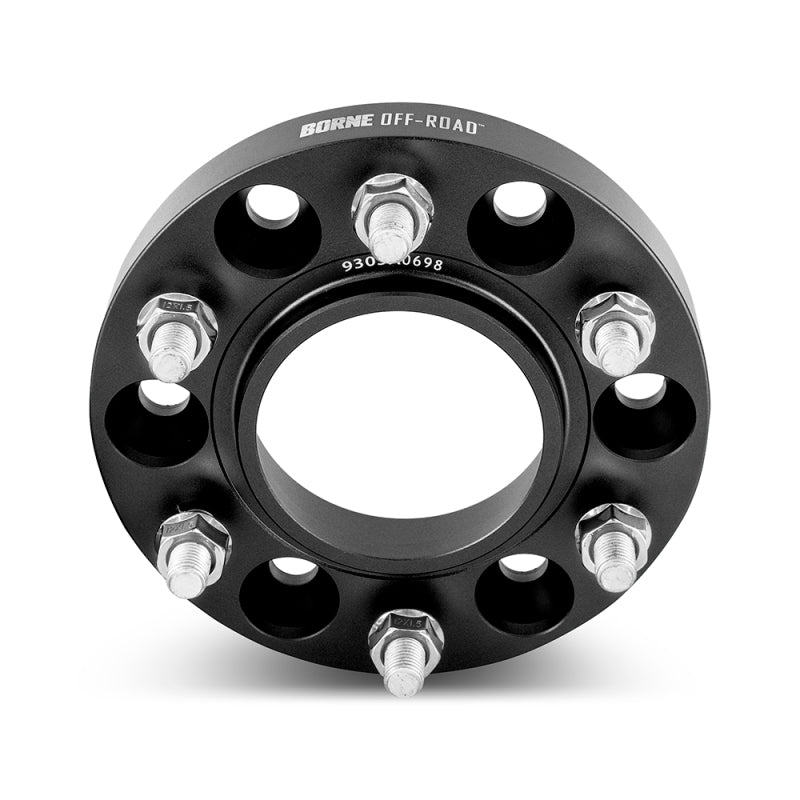 Borne Off-Road Wheel Spacers - 6x139.7 - 93.1 - 25mm - M12 - Black Borne Off-Road Wheel Spacers & Adapters  AXOPROS