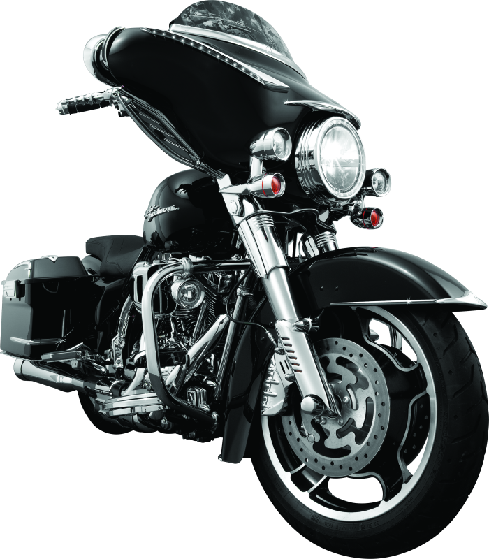 Kuryakyn Lower Leg Deflector Shields 00-13 Touring Chrome Kuryakyn Wind Deflectors  AXOPROS