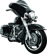 Kuryakyn Lower Leg Deflector Shields 00-13 Touring Chrome Kuryakyn Wind Deflectors  AXOPROS