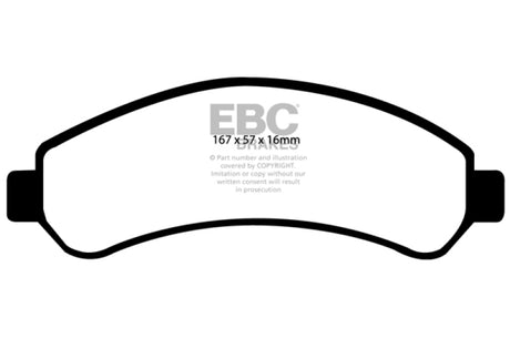 EBC 98-05 Chevrolet Blazer 4.3 2WD Greenstuff Front Brake Pads EBC Brake Pads - Performance  AXOPROS