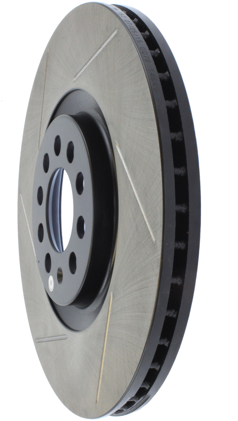StopTech Power Slot 3/99-06 Audi TT/00-06 TT Quattro / 03-05 VW Golf GTi Right Front Slotted Rotor Stoptech Brake Rotors - Slotted  AXOPROS