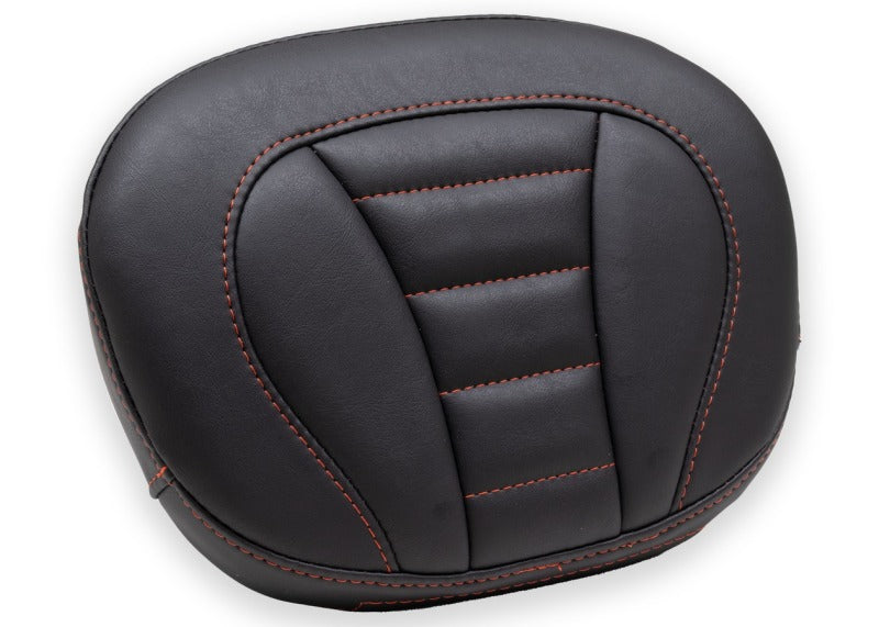 Mustang Motorcycle Mustang 08-21 Harley Rd King, 08-23 Street Glide Trike Sissy Bar Pad Deluxe(12 inch x 9 inch)- Black Sissy Bar Pads aftermarket performance part