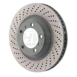 SHW 15-16 Porsche 911 Carrera4 GTS 3.8L w/o Ceramic Brake Left Frt Drill-Dimp MB Rotor (99135140301) SHW Performance Brake Rotors - Drilled  AXOPROS