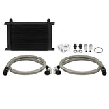 Mishimoto Universal 25 Row Oil Cooler Kit (Black Cooler) Mishimoto Oil Coolers  AXOPROS