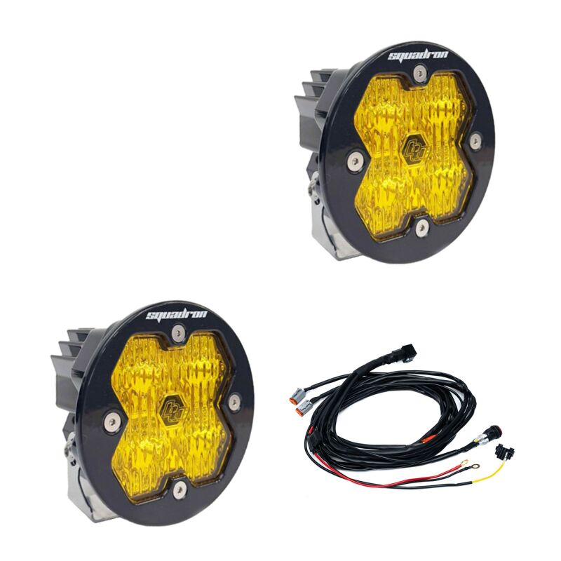 Baja Designs Baja Designs Squadron-R 2.0 Sport LED Wide Cornering (Pair) - Baja Amber Light Bars & Cubes aftermarket performance part