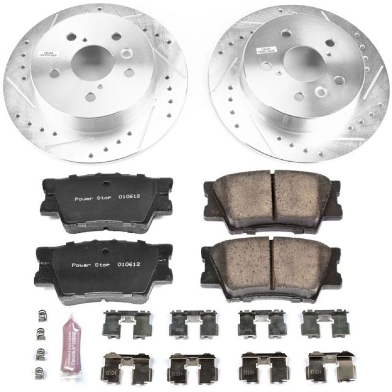 Power Stop 18-19 Toyota Camry Rear Z23 Evolution Sport Brake Kit PowerStop Brake Kits - Performance D&S  AXOPROS