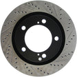 StopTech 07-09 Toyota Tundra / 08-09 Toyota Sequoia Front Left Slotted & Drilled Rotor Stoptech Brake Rotors - Slot & Drilled  AXOPROS