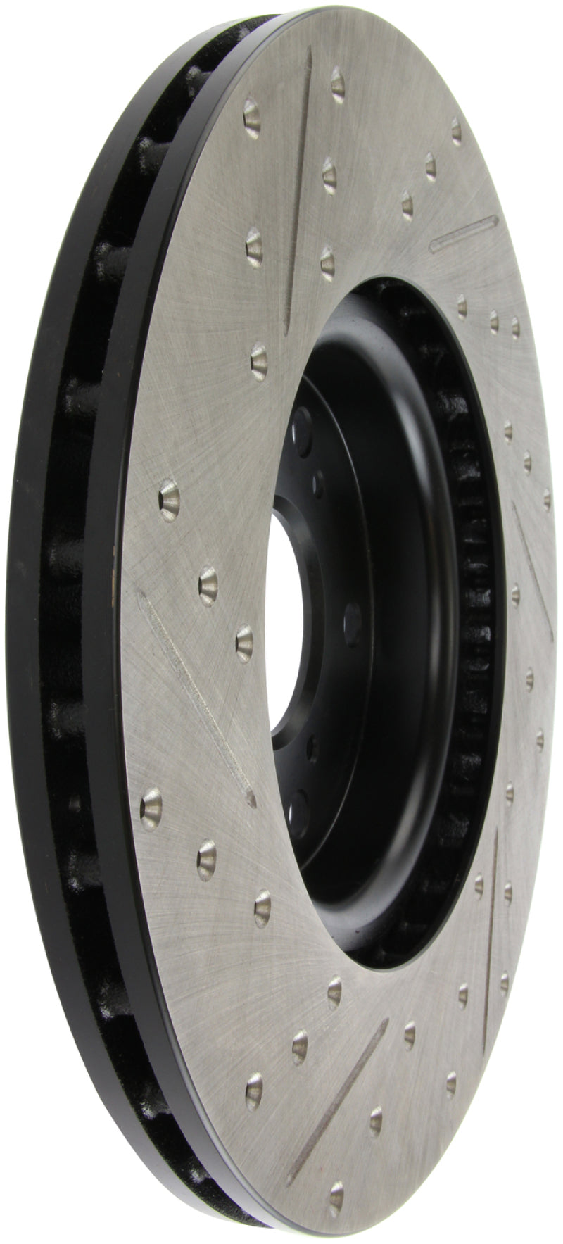 StopTech 04-08 Acura TL (Brembo Caliber) SportStop Slotted &amp; Drilled Left Front Rotor Stoptech Brake Rotors - Slot & Drilled  AXOPROS