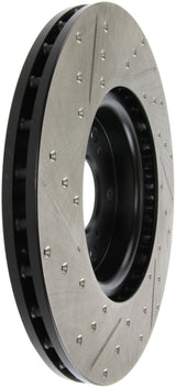 StopTech 04-08 Acura TL (Brembo Caliber) SportStop Slotted &amp; Drilled Left Front Rotor Stoptech Brake Rotors - Slot & Drilled  AXOPROS