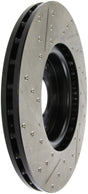 StopTech 04-08 Acura TL (Brembo Caliber) SportStop Slotted &amp; Drilled Left Front Rotor Stoptech Brake Rotors - Slot & Drilled  AXOPROS