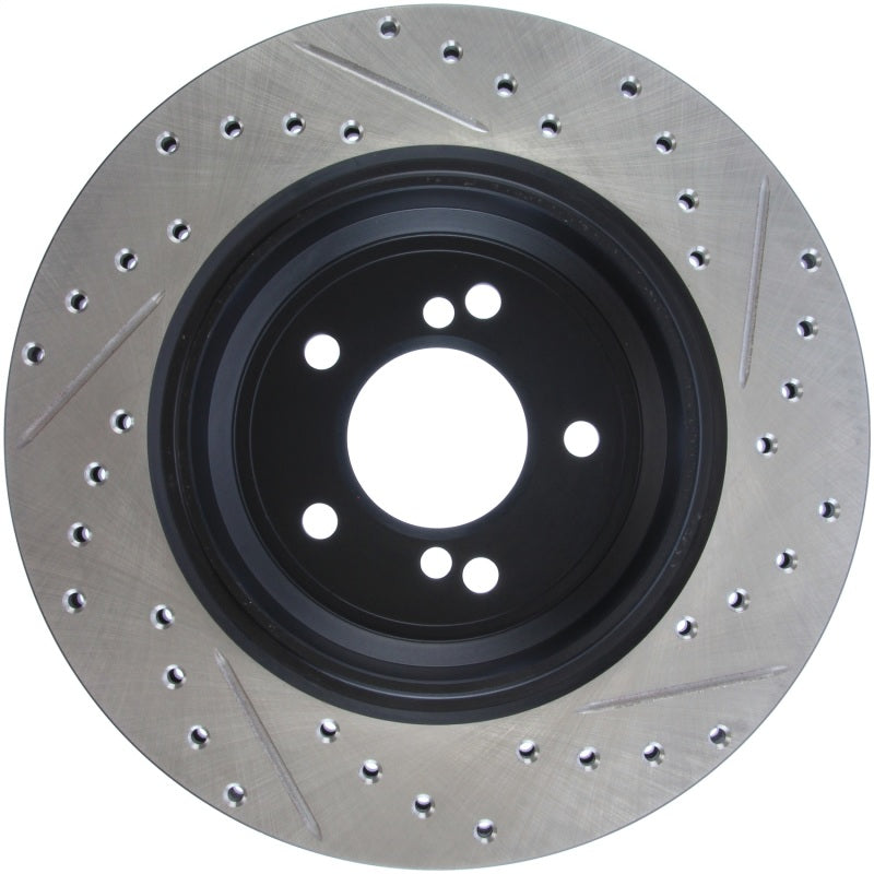 StopTech 00-03 BMW M5 (E39) Slotted & Drilled Right Rear Rotor Stoptech Brake Rotors - Slot & Drilled  AXOPROS
