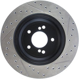 StopTech 00-03 BMW M5 (E39) Slotted & Drilled Right Rear Rotor Stoptech Brake Rotors - Slot & Drilled  AXOPROS