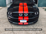 Raxiom 05-12 Ford Mustang GT LED Halo Fog Lights (Smoked) Raxiom Headlights  AXOPROS