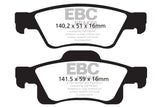 EBC 11+ Dodge Durango 3.6 Ultimax2 Rear Brake Pads EBC Brake Pads - OE  AXOPROS