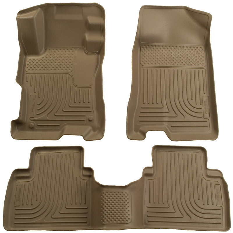 Husky Liners 04-09 Toyota Prius WeatherBeater Combo Tan Floor Liners Husky Liners Floor Mats - Rubber  AXOPROS