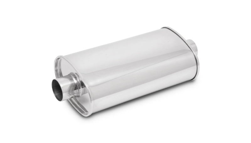 Vibrant StreetPower Oval Muff 5inx9in x 15in long Muff body 3.5in in I.D. x 3.5in out Center-Center Vibrant Muffler  AXOPROS