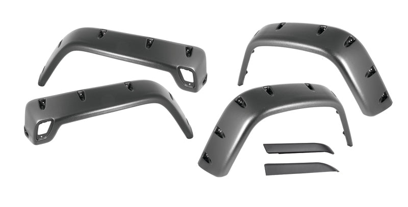 Rugged Ridge 6-Piece Fender Flare Kit 97-06 Jeep Wrangler Rugged Ridge Fender Flares  AXOPROS
