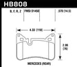 Hawk 10-15 Mercedes-Benz E63 AMG / 14-16 Mercedes-Benz E63 AMG S Ceramic Street Rear Brake Pads Hawk Performance Brake Pads - Performance  AXOPROS