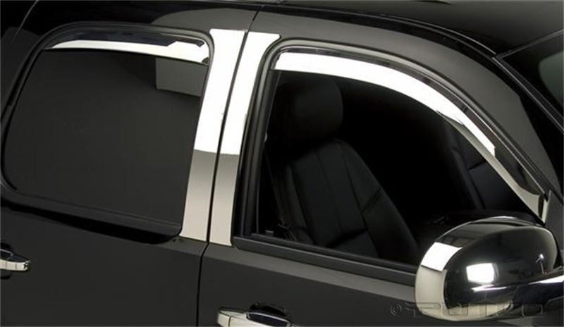 Putco 14-14 Chevrolet Silverado HD - Crew Cab (Set of 4) Element Chrome Window Visors Putco Wind Deflectors  AXOPROS